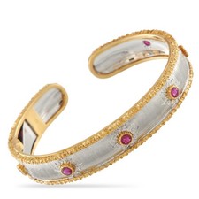 Bracciale BUCCELLATI in oro giallo 18 kt con rubini