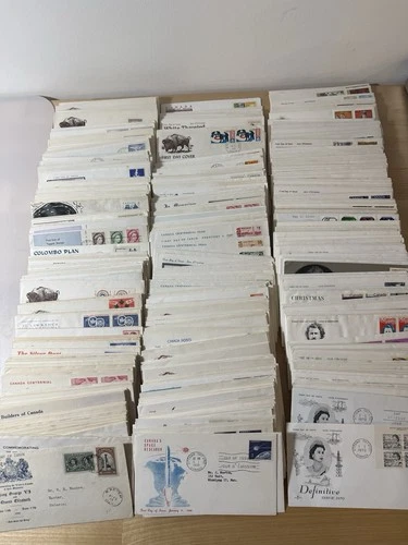 OVER 500 ALL DIFFERENT CANADA FDC 1939-1981 - Incl High Value + Rare Cachets