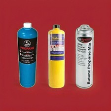Yellow Blue MAP Pro Gas Cylinder 400g Disposable Bottle Gas Touch & Gas Refill