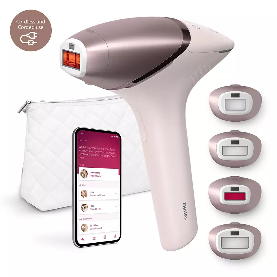 Philips Lumea IPL Series 9000 IPL Haarentfernungsgerät mit SenseIQ BRI958/00