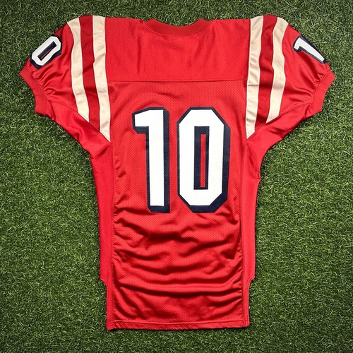 Maglia Nike NCAA Pro Model 2002 Ole Miss Rebels Eli Manning autografo emesso rosso - Foto 14 di 19