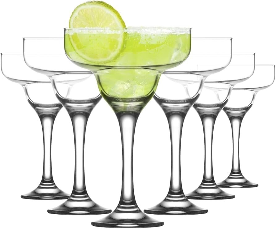 LAV Misket Margarita Glasses - 300ml - Pack of 6 - Clear Glass - Image 2