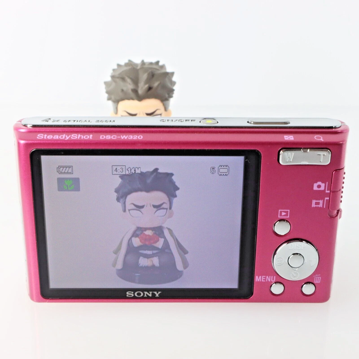 SONY Compact Digital Camera Pink Cyber-Shot DSC-W320 14.1 MP Very
