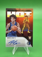 2023-24 NBA Hoops Dereck Lively II Hot Signatures Green Foil Auto RC #HSR-DL