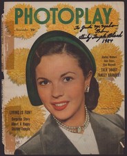 SHIRLEY TEMPLE - INSCRIBED MAGAZINE COVER SIGNED 1984
