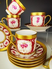 Ch.field Haviland & C. Parlon - "Roses d'Or" - Service à Thé/Café 12 pers 52 pcs