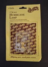 Houseworks Dollhouse Hurricane Lamp Clear Chimney Table Light 12 Volt Item 2626