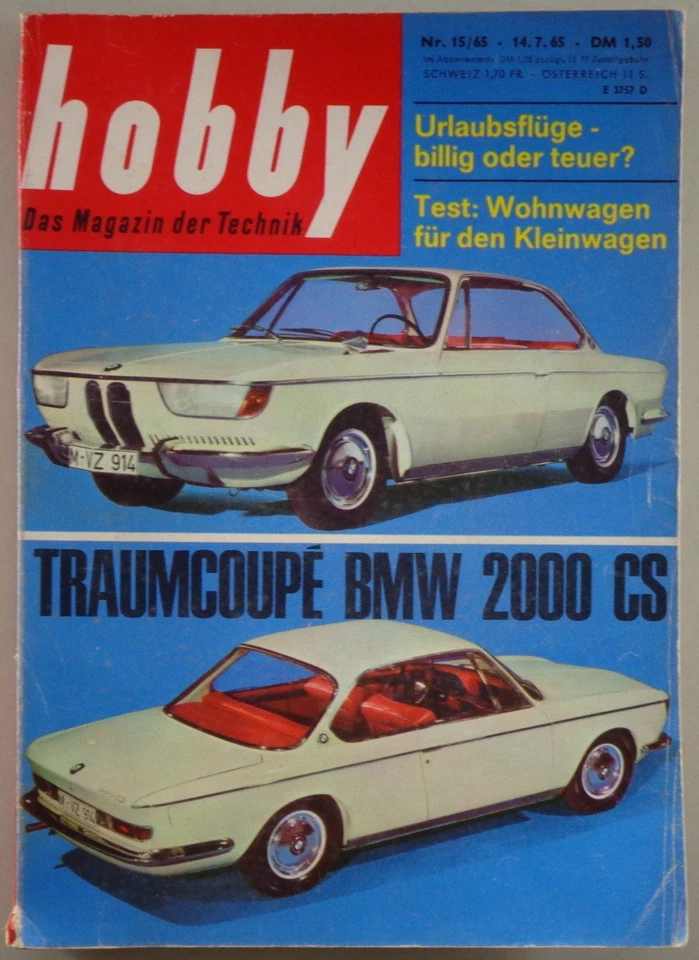 Hobby Revista Número 15 1965 con BMW 2000 CS Coupé de Ensueño - Imagen 1 de 1