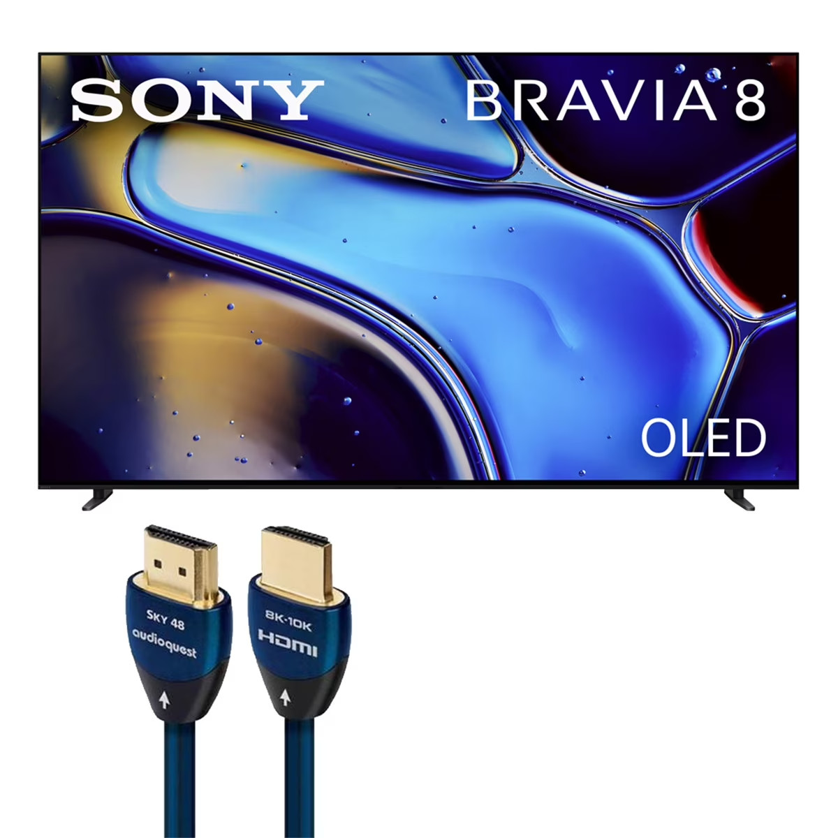 Sony K65XR80M2 BRAVIA 8 II 65 Inch QD-OLED 4K HDR TV with Au