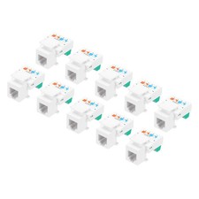 10 Pack RJ11 Cat 3 Telephone Jacks Cat3 Coupler Jack with Screw Terminal to R...