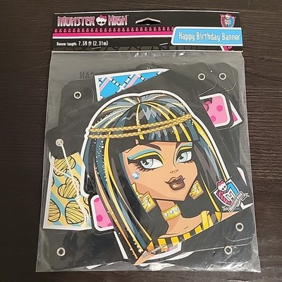 NEW 2011 Monster High Themed Birthday Party Banner 7.59 ft by DesignWare MATTEL