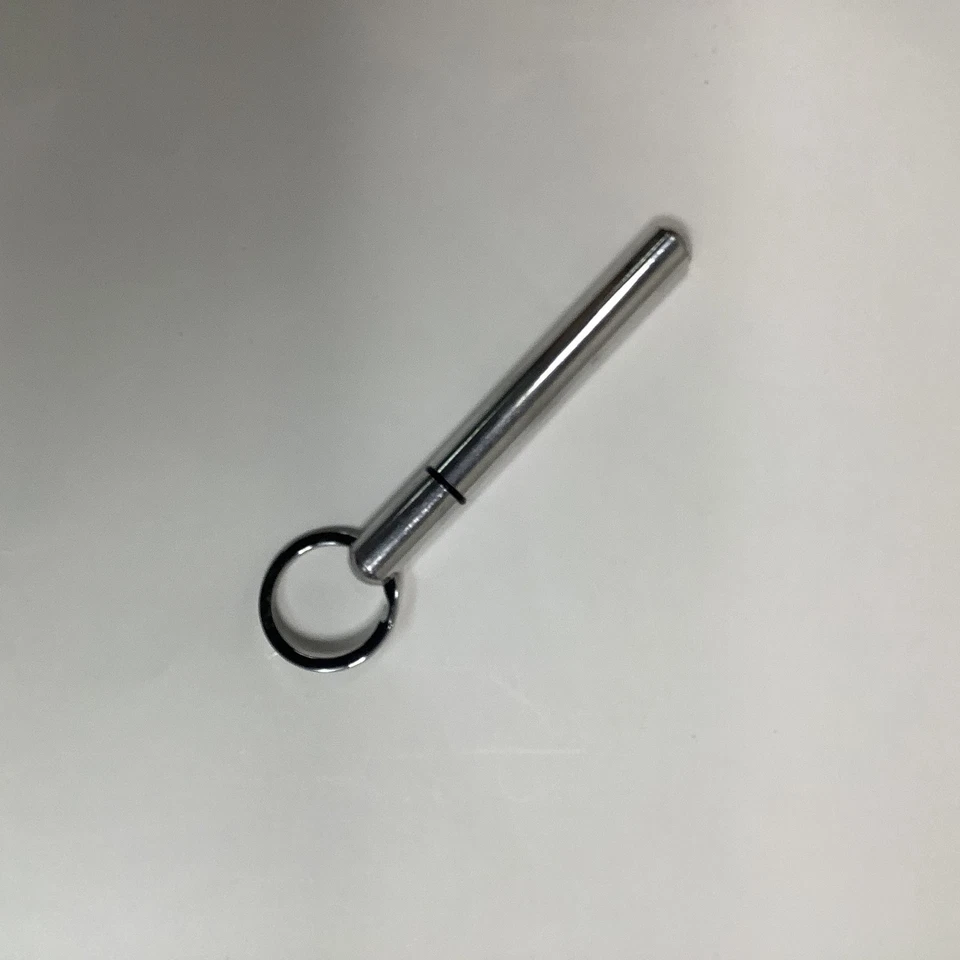 Mini Llavero de Metal Escriba Portátil Bolsillo Acero Inoxidable Herramienta de Viaje Foto 4 de 4