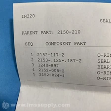 Sealant Equipment SEA1240-951-001 Service Kit FNIP