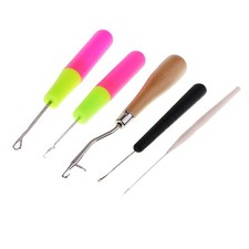 5pcs Latch Hook Weave Knitting Braid Crochet Tools for Carpet Repair