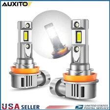 OXILAM 2x H11 H8 H9 LED Bulb Headlight Low Beam 6500K Pure White High Power B