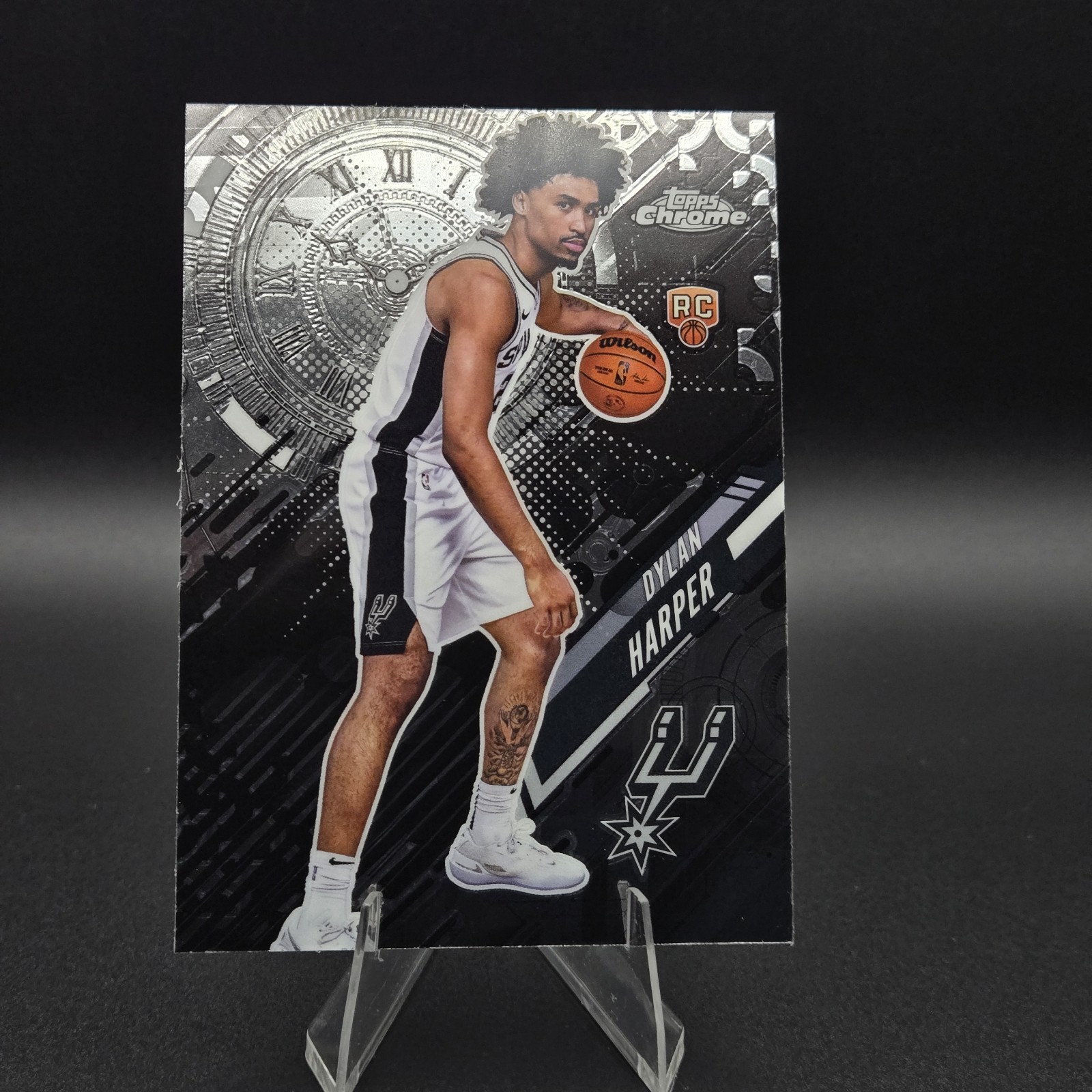 Topps Chrome 2025-2026 Dylan Harper Go Time Insert San Antonio Spurs RC GT-17