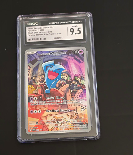 Pokemon Team Rocket's Wobbuffet 203 Sv Scarlet & Violet Promo Holo English
