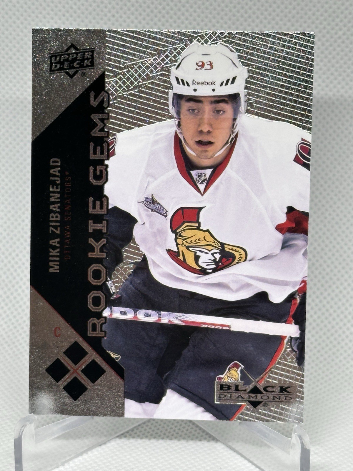 2011-12 Upper Deck Black Diamond Rookie Gems Mika Zibanejad #229