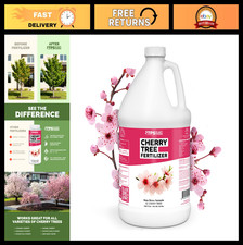 Liquid Cherry Tree Fertilizer - Boost Blossoms, Enhance Fruit Set