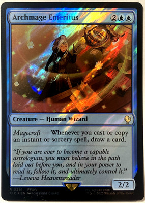 MTG Archmage Emeritus (Surge Foil) Commander: Final Fantasy 261 FFXIV NM