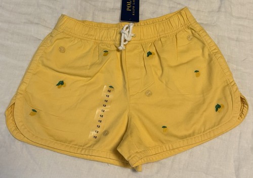 Polo Ralph Lauren Niñas Limón Algodón Sarga Corto Talla 12 - Imagen 3 de 5
