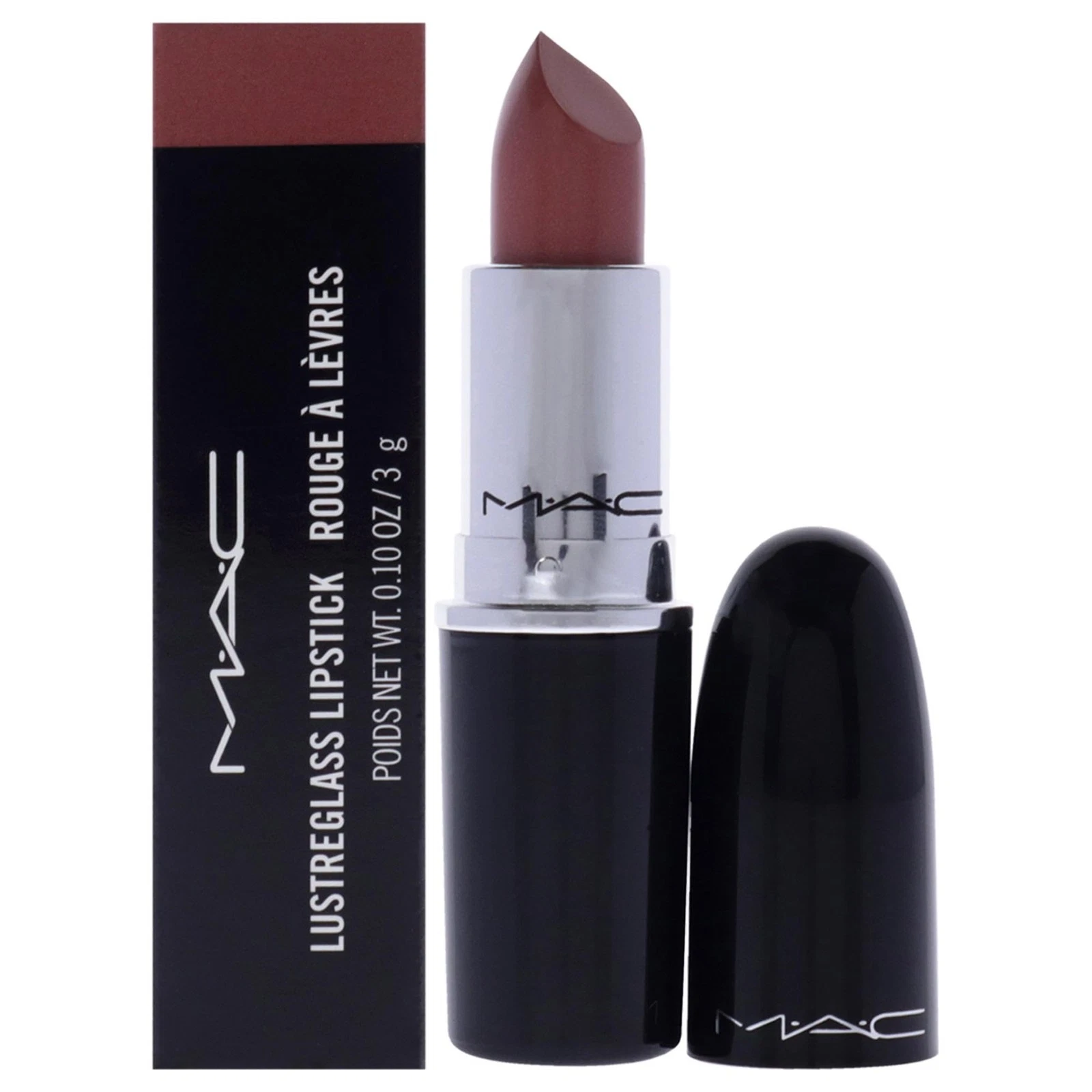 M A C Lip Color 0.1 oz Lightweight Raspberry Seed Infused Lustrous Finish