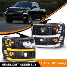 Led Projector Headlights For 2007-2013 Chevy Silverado 1500 2500hd Black Wdrl Led Projector Headlights For 2007-2013 Chevy Silverado 1500 2500hd Black Wdrl