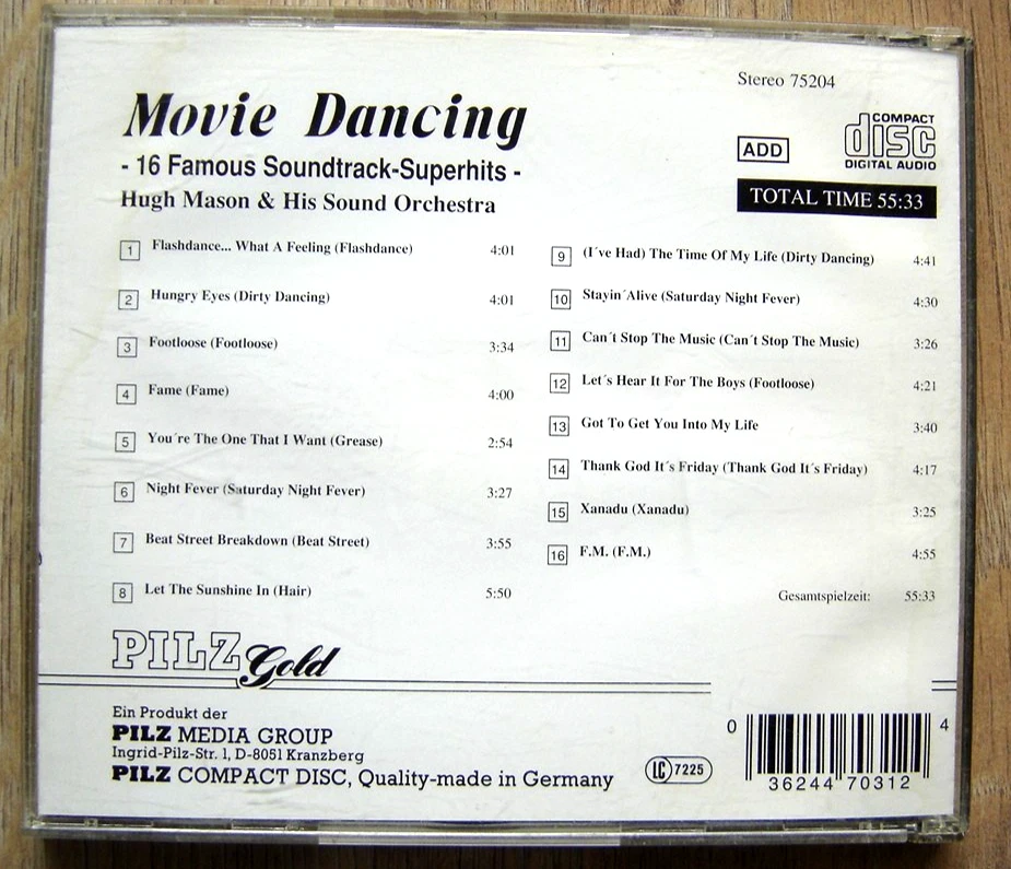 CD MOVIE DANCING / 1988 - Bild 2 von 2