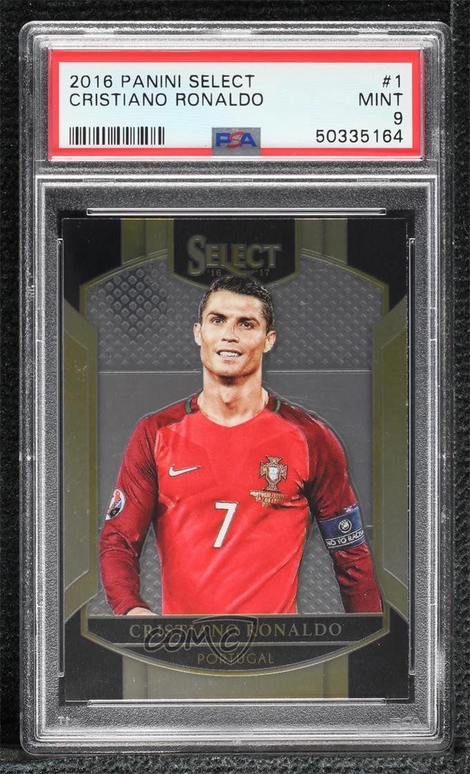 2016-17 Panini Select Terrace Cristiano Ronaldo #1 PSA 9 MINT 14tz