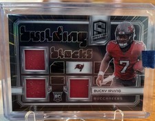 2024 Panini Spectra - Building Blocks Bucky Irving #BB-BIG Hyper /75 (MEM, RC)
