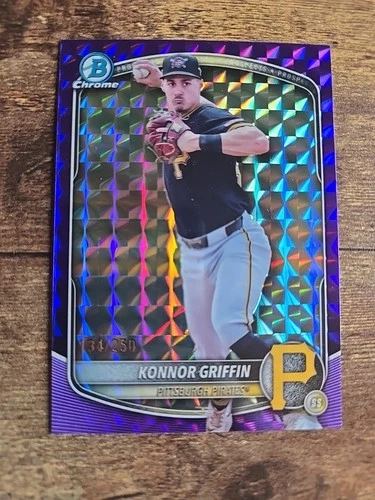 2025 Bowman Draft Chrome Konnor Griffin Purple Geometric /250