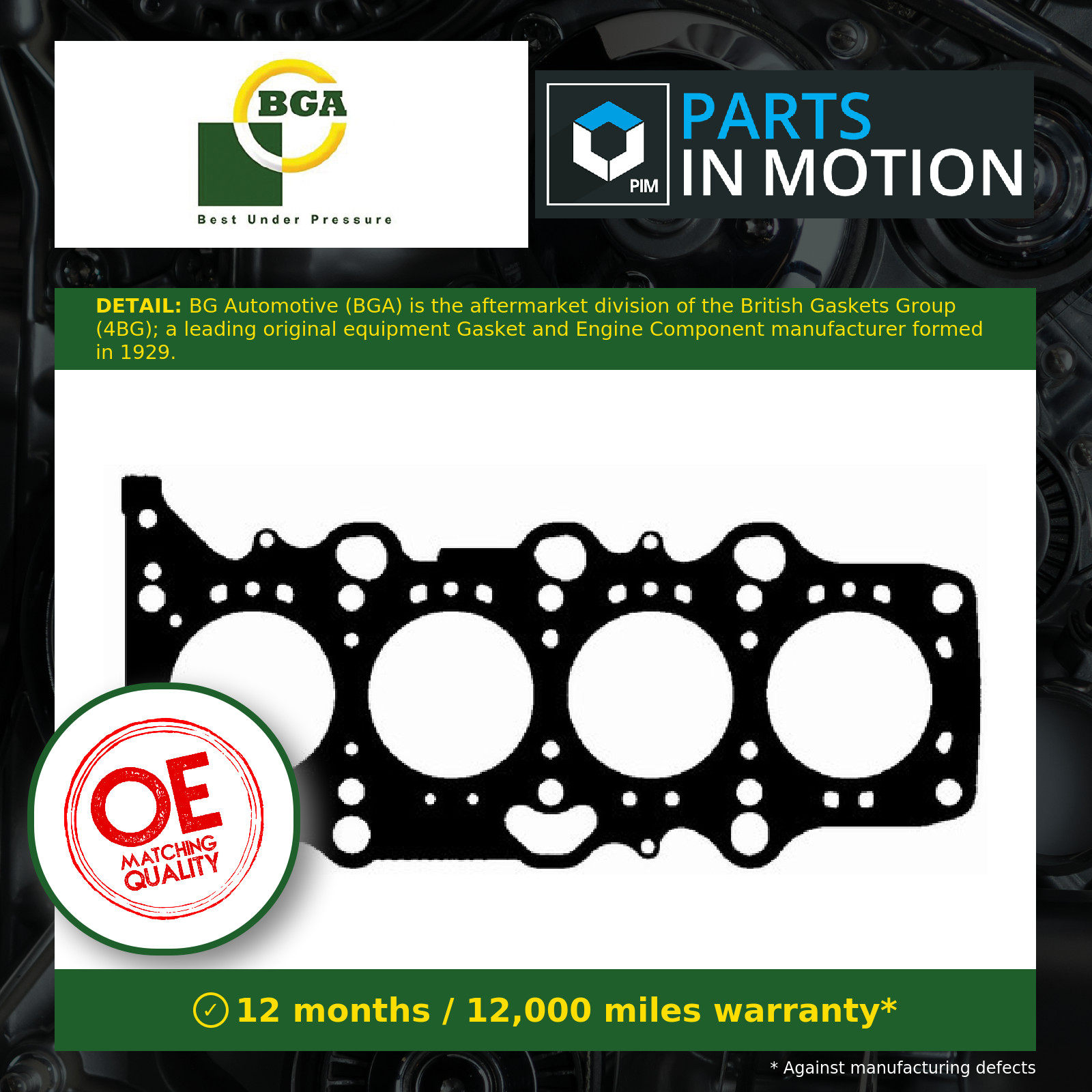 Cylinder Head Gasket fits SUZUKI WAGON R 1.3 2003 on M13A BGA 1114169G01 Quality
