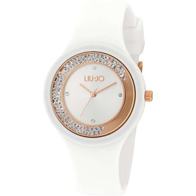 Womens Wristwatch LIU JO Luxury DANCING SPORT TLJ1419 Silicone White Swarovski