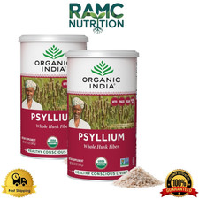 ORGANIC INDIA Whole Psyllium Husk Powder   Fiber Supplement   Pack of 2