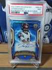 2024 Topps Resurgence Jayden Daniels Blue Surge Refractor Auto /99