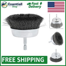 Forney 72732 Wire Cup Brush - Fine Crimped, 3-Inch Diameter for Rust Removal