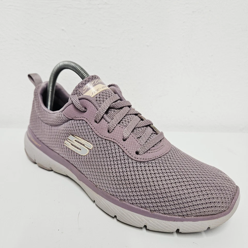 Skechers Flex Appeal 3.0 Womens Size UK 4 Plum Purple Lightweight Trainers 13070 - Image 4 of 4