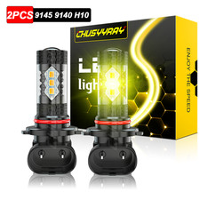 9145 LED Fog Light Bulbs 4500K Golden Yellow For 2009-2012 Dodge Ram 1500 2500