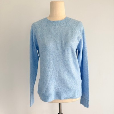 Vero Moda Light Blue Polyester Blend Raglan Crewneck Sweater Casual Size XS