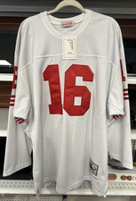 Joe Montana 1989 Mitchell & Ness NFL Football Jersey Long Sleeve White Sz 54