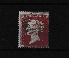 GB QV 1854 1d Red SC p16 SG18 Fine Used BP14898