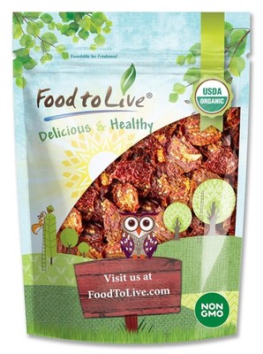 Organic Sun-Dried Tomatoes 8 oz, Salted, Non-GMO, Kosher, Raw, Vegan, Bulk