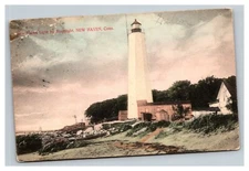 Vintage 1910's Postcard New Haven Lighthouse New Haven Connecticut