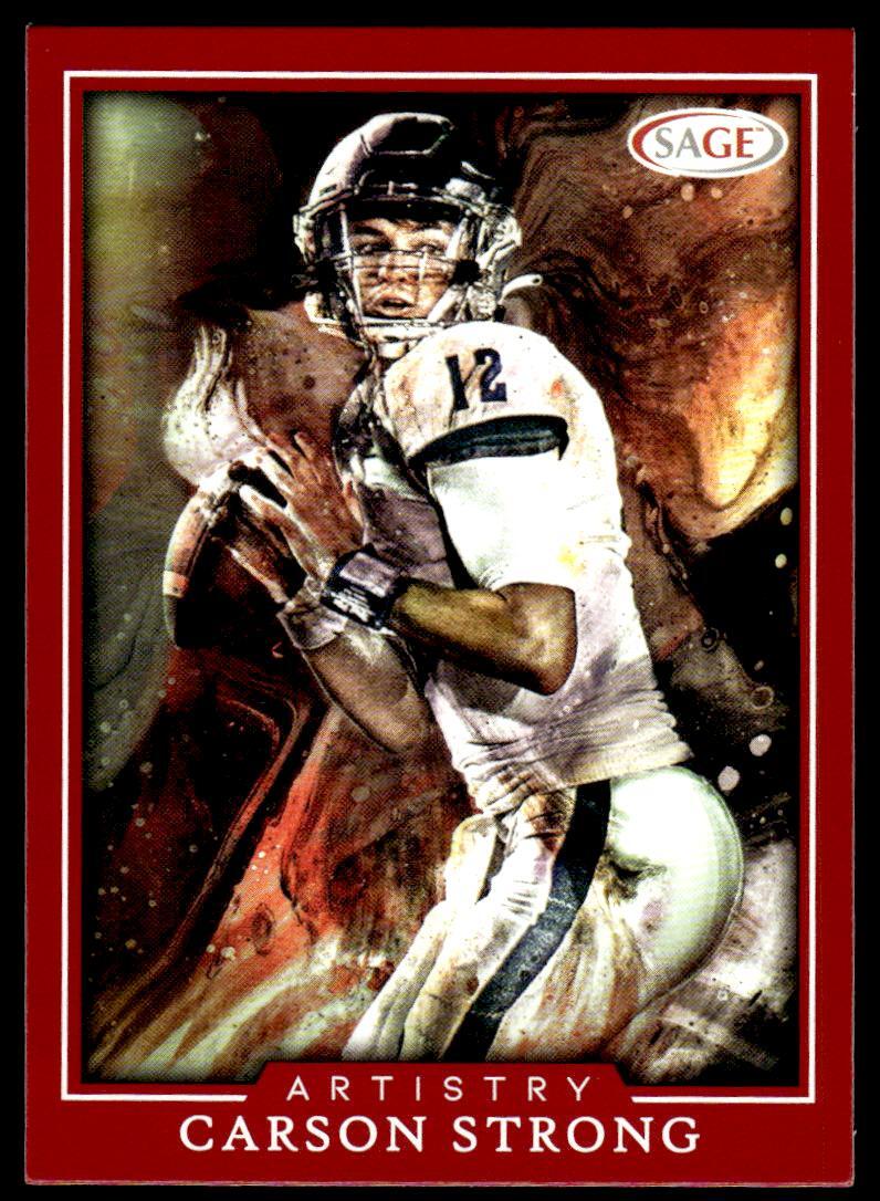 2022 SAGE ART-CS Carson Strong Nevada Wolf Pack Football Card