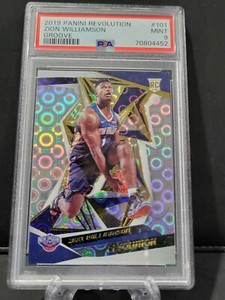 2019 Panini Revolution Zion Williamson Groove #101 RC PSA 9 NEW ORLEANS PELICANS