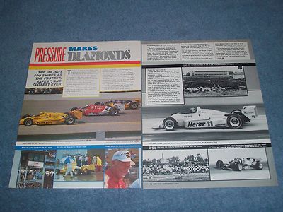 1986 Indy 500 Vintage Race Highlights Article ''Pressure Makes Diamonds'' Rahal