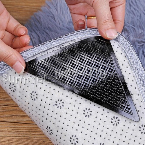16 + 16 Anti Rutsch Teppich Ecken Antirutschmatte Teppich Stopper Waschbar Pads - Bild 5 von 9