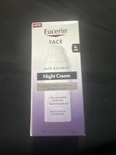 Eucerin Facial Night Cream Skin Balance For All Skin Types 1.7 oz B5 Complex