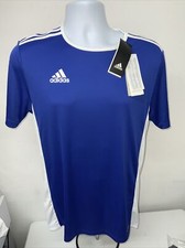 Image of Adidas Climate T Shirt Blue/white Size Small New With Tags