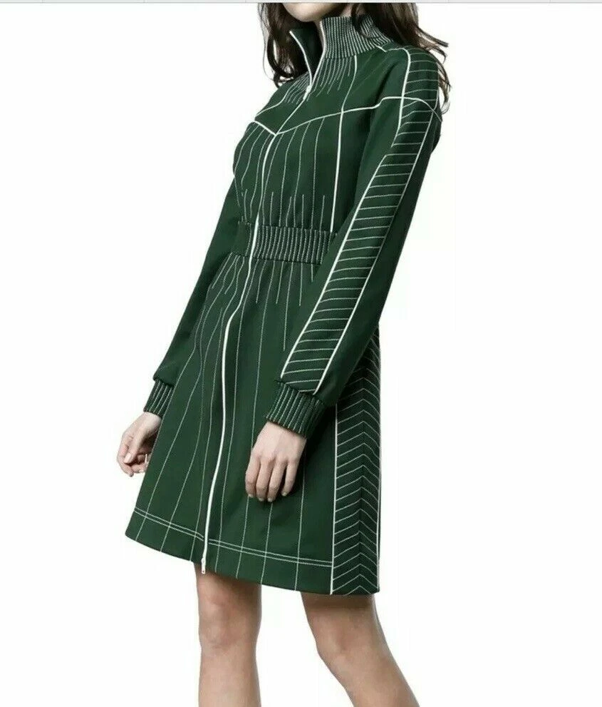 Long sleeve clearance zip front dress